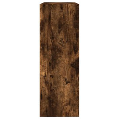 vidaXL Zapatero de madera de ingeniería roble ahumado 80x34x96,5 cm