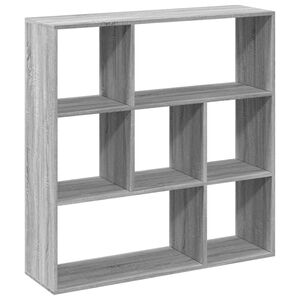 vidaXL Librer&iacute;a divisor madera ingenier&iacute;a gris Sonoma 102x29x103,5 cm