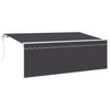vidaXL Toldo retr&aacute;ctil Antracita 400 x 200 cm Poli&eacute;ster y Aluminio