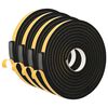 vidaXL Cinta de espuma autoadhesiva 4 uds. Negro 20mm x 5m Espuma CR
