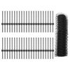 vidaXL Valla con Poste Gris 0,4 x 100 m Acero y PVC