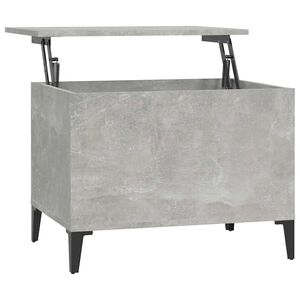 vidaXL Mesa de centro madera contrachapada gris hormig&oacute;n 60x44,5x45 cm