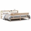 vidaXL Estructura de cama sin colch&oacute;n madera maciza de pino 200x200 cm