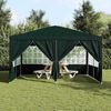 vidaXL Carpa de Fiesta Verde y blanco 400 x 400 x 266 cm