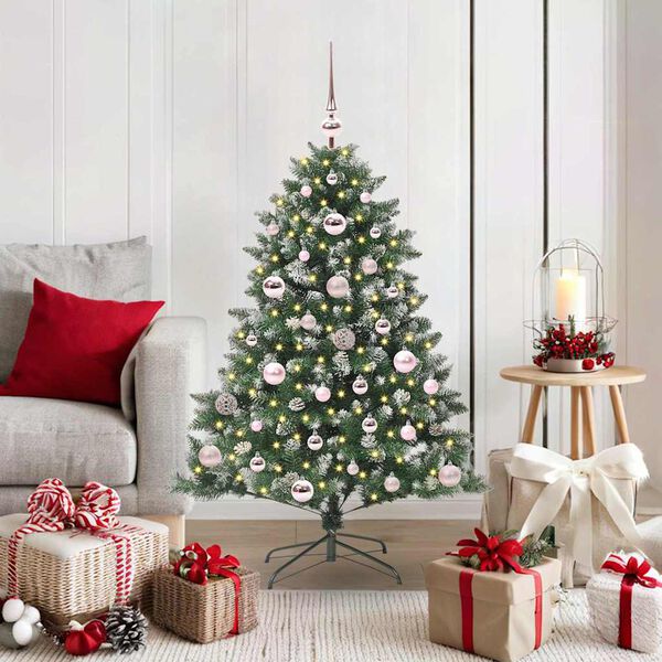 vidaXL &Aacute;rbol de Navidad artificial Verde 120 cm PVC, Pl&aacute;stico y Acero