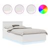 vidaXL Estructura de cama 135 x 190 cm Madera de ingenier&iacute;a