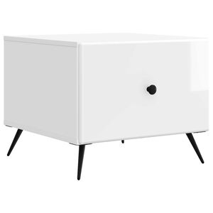 vidaXL Mesa de Caf&eacute; Brillante 49 x 50 x 40 cm Madera de Ingenier&iacute;a