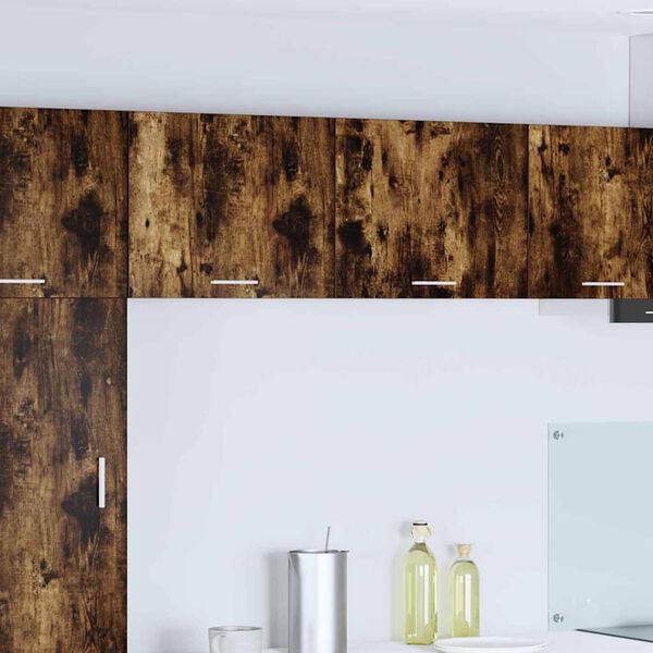 vidaXL Mueble colgante con puerta Roble Ahumado y 50 x 31 x 40 cm