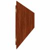 vidaXL Bordes de c&eacute;sped acero corten flexible 10 piezas 15x103 cm