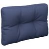 vidaXL Coj&iacute;n para sof&aacute; de palets tela azul marino 50x40x12 cm