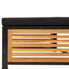 vidaXL Set sof&aacute;s de jard&iacute;n con cojines 4 pzas madera maciza de acacia