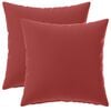 vidaXL Funda de almohada 2 pcs HEERLEN Rojo vino 30 x 30 cm Poli&eacute;ster