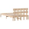 vidaXL Estructura de cama Marr&oacute;n 120 x 200 cm Madera maciza de Pino