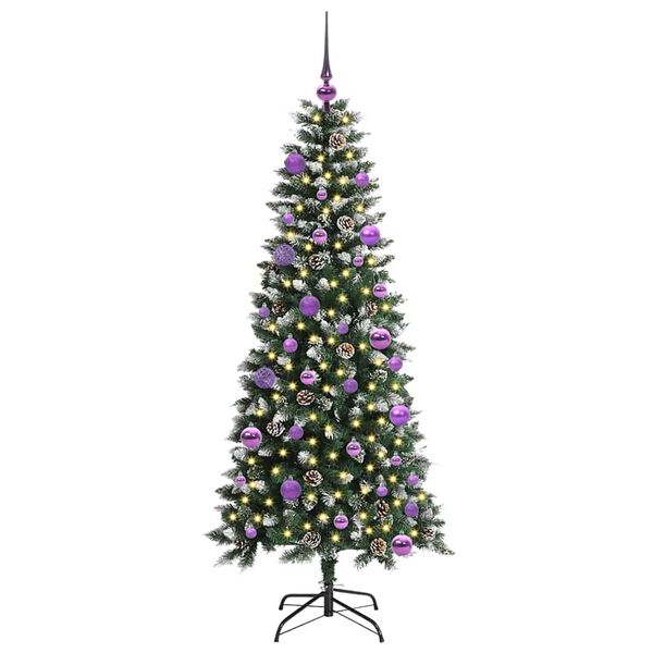 vidaXL &Aacute;rbol de Navidad artificial Verde 150 cm PVC, Pl&aacute;stico y Acero