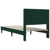 vidaXL Estructura de cama Verde oscuro 80 x 200 cm Terciopelo