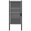 vidaXL Puerta de jard&iacute;n con cerradura de aluminio negra 100x180 cm