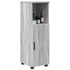vidaXL Gabinete de Ba&ntilde;o con almacenamiento Gris Sonoma 30 x 35 x 95 cm
