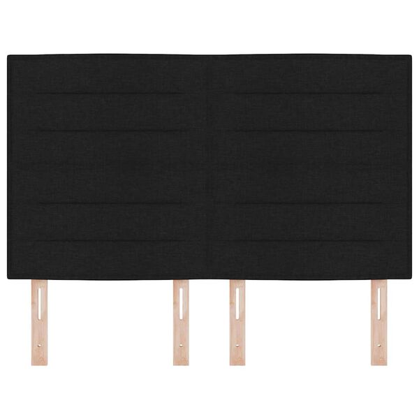 vidaXL Cabecero con cabecera Negro 160 cm Cuero sint&eacute;tico