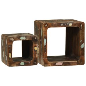 vidaXL Unidades de TV 2 uds. Multicolor 36 x 30 x 36 cm