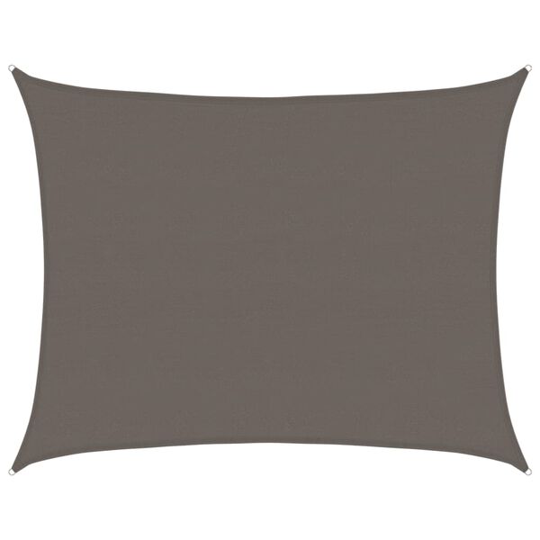 vidaXL Toldo de vela gris antracita HDPE 160 g/m&sup2; 6x8 m
