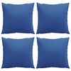 vidaXL Cojines decorativos 4 uds tela azul royal 60x60 cm