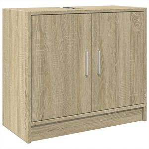 vidaXL Armario de lavabo madera de ingenier&iacute;a roble Sonoma 63x29x55 cm