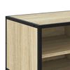vidaXL Mueble TV metal y madera ingenier&iacute;a roble Sonoma 80x34,5x40 cm
