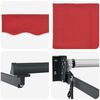 vidaXL Toldo Rojo 4,5 x 3 m Poliester y metal