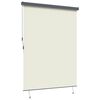 vidaXL Estor enrollable Rayado Crema 200 x 250 cm Tela y Aluminio