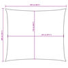 vidaXL Toldo de vela rectangular tela Oxford gris antracita 2x2,5 m
