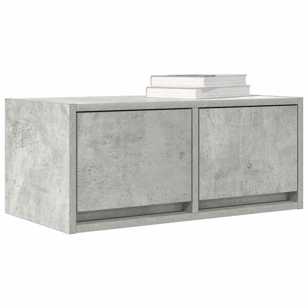 vidaXL Muebles de TV 2uds madera ingenier&iacute;a gris hormig&oacute;n 60x31x25,5cm
