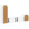 vidaXL Conjunto de mueble de TV 4 pcs Madera de ingenier&iacute;a