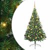 vidaXL &Aacute;rbol de Navidad Artificial Preiluminado Verde 180 cm PVC