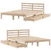 vidaXL Estructura de cama sin colch&oacute;n madera maciza de pino 160x200 cm