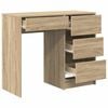 vidaXL Escritorio Roble Sonoma 90 x 37.5 x 75 cm Madera contrachapada