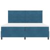 vidaXL Cama tipo Box Spring Azul Oscuro 200 x 200 cm Terciopelo