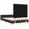 vidaXL Estructura de cama con cabecera Negro 120 x 200 cm tela