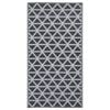 vidaXL Alfombra exterior ARAKIL negro 160x230 cm PP