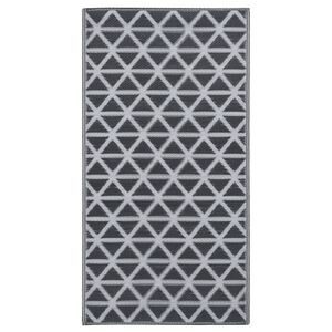 vidaXL Alfombra exterior ARAKIL negro 160x230 cm PP