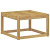 vidaXL Hocker Exterior Madera de Acacia S&oacute;lida Blanco 59 x 59 x 37 cm