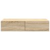 vidaXL Estante de pared con cajones madera contrachapada roble sonoma