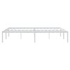 vidaXL Estructura de cama sin colchón metal blanco 160x200 cm