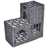 vidaXL Casa/cama/rascador/castillo para mascotas de sauce con coj&iacute;n