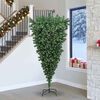 vidaXL &Aacute;rbol de Navidad artificial preiluminado al rev&eacute;s con set de bolas