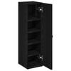 vidaXL Mueble de ba&ntilde;o con portarrollos negro 20,5x22x72 cm