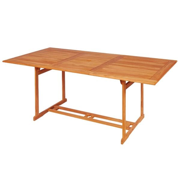 vidaXL Conjunto de comedor de jard&iacute;n 9 piezas madera maciza de teca