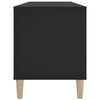 vidaXL Mueble para discos madera contrachapada negro 100x38x48 cm