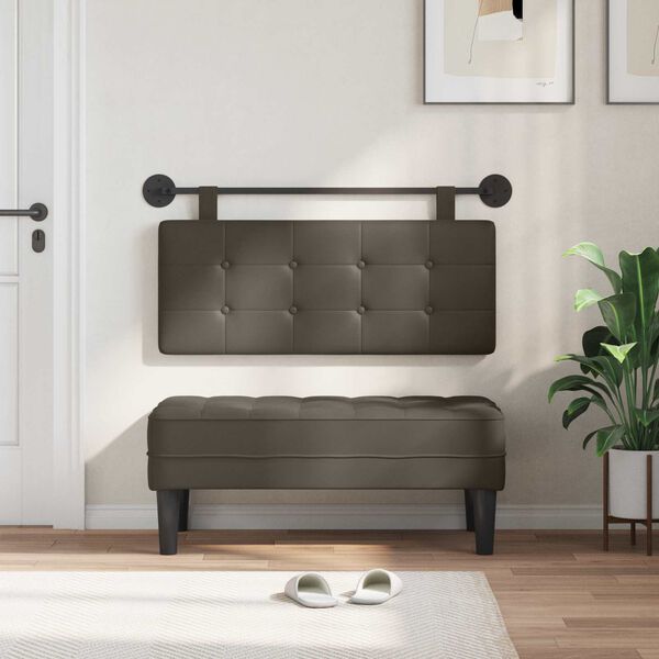 vidaXL Cabecera Colgante Montaje en la pared Cuero sint&eacute;tico