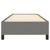 vidaXL Estructura de cama sin colch&oacute;n tela gris oscuro 90x200 cm