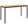 vidaXL Mesa de Bar para Jard&iacute;n NAARDEN Blanco lavado y negro